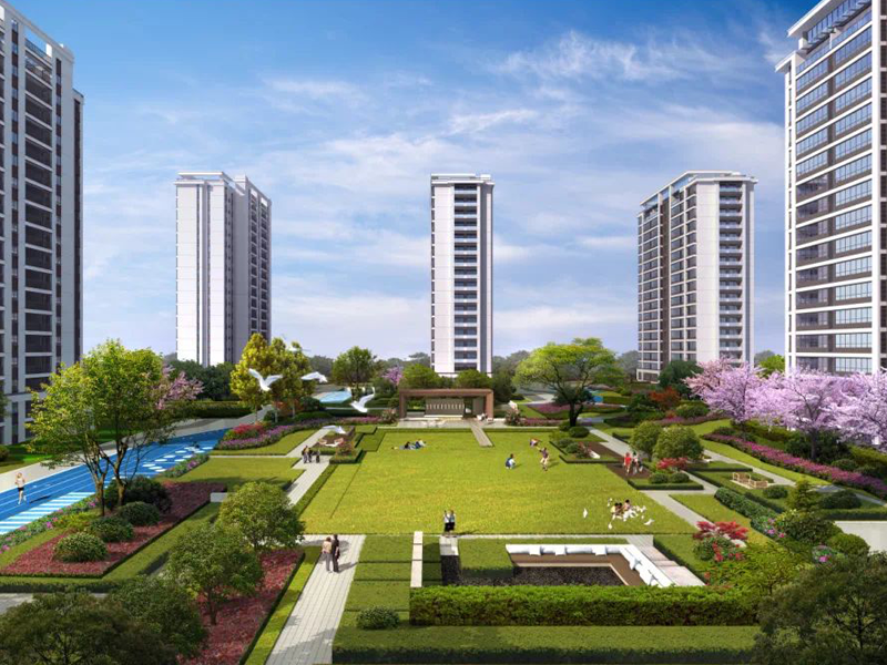 黃山弘元新安郡小區項目定制連廊防護欄桿產品